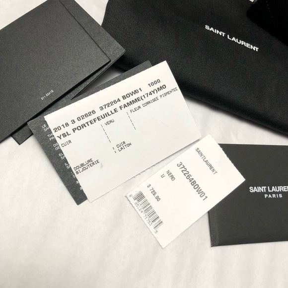 Sold ✅✅✅Saturday sale 💰Authentic ysl mono wallet - Picture 3 of 7